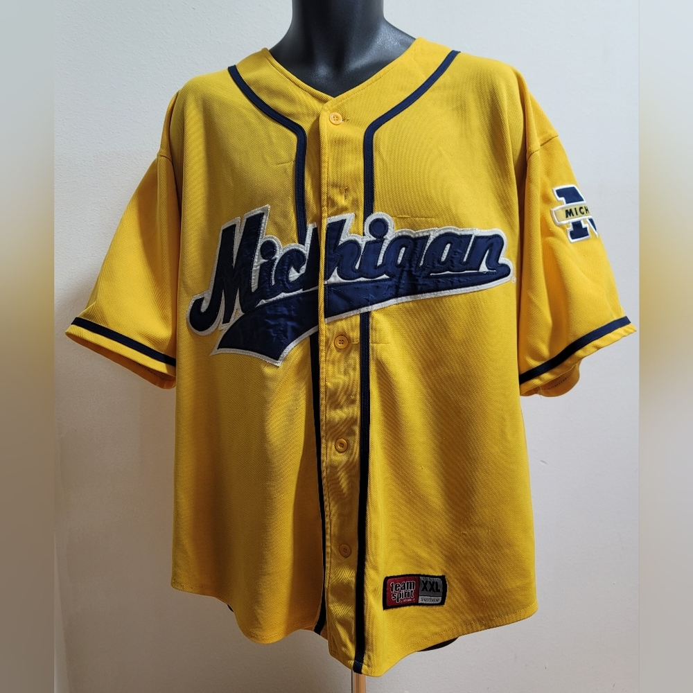 Yellow and Black Athletic Jersey